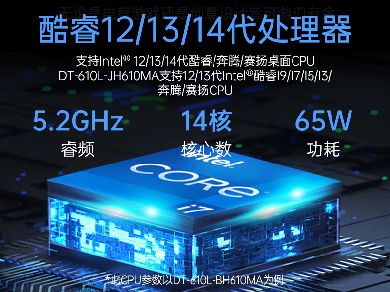 三亿4U工控机,高性能工控电脑,DT-610L-BH610MA
