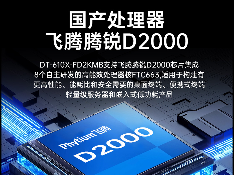 三亿国产工控电脑,龙芯3A6000工控主机厂家,DT-610X-N3A6KMB